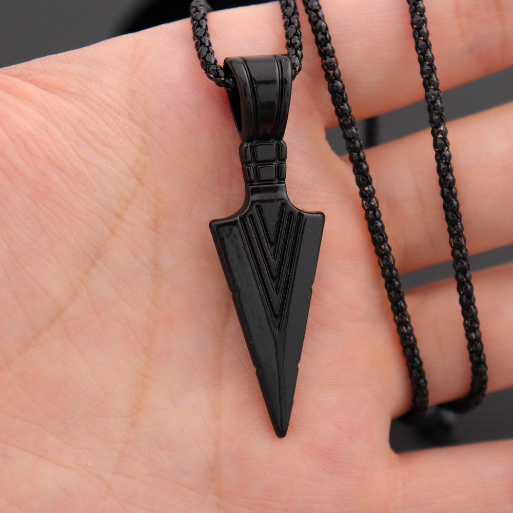 Wholesale Retro Lion Head Owl Thor Hammer Devil Eye Three One Knot Arrow Necklace